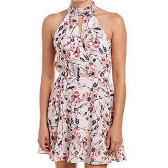 NWT $358  Parker Juliet Dress Floral High Neck Size Medium - Picture 1 of 14